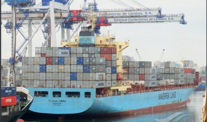 "MAERSK JUBAIL" HANDLED MORE THAN 3,000 TEU